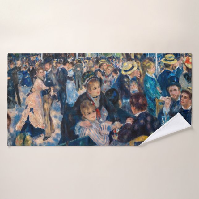 Renoir - Tanz in Le Moulin de la Galette Badhandtuch Set (Badehandtuch)