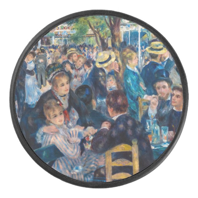 Renoir - Tanz in Le Moulin de la Galette Eishockey Puck (Vorderseite)