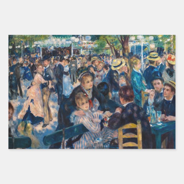 Renoir - Tanz in Le Moulin de la Galette Geschenkpapier Set (Vorderseite)