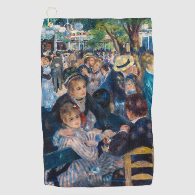 Renoir - Tanz in Le Moulin de la Galette Golfhandtuch (Vorderseite)