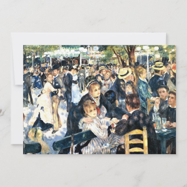 Renoir - Tanz in Le Moulin de la Galette, Karte (Vorderseite)