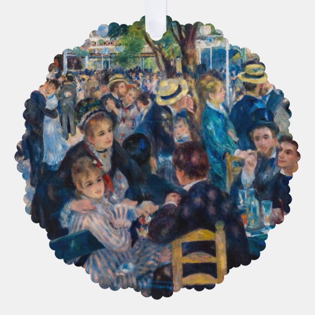 Renoir - Tanz in Le Moulin de la Galette Ornament Karte (Vorderseite)