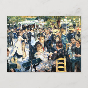 Renoir - Tanz in Le Moulin de la Galette Postkarte