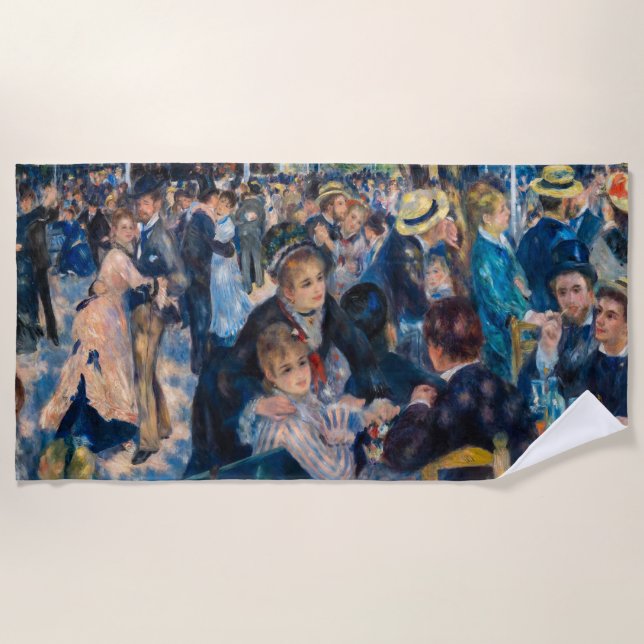 Renoir - Tanz in Le Moulin de la Galette Strandtuch (Vorderseite)