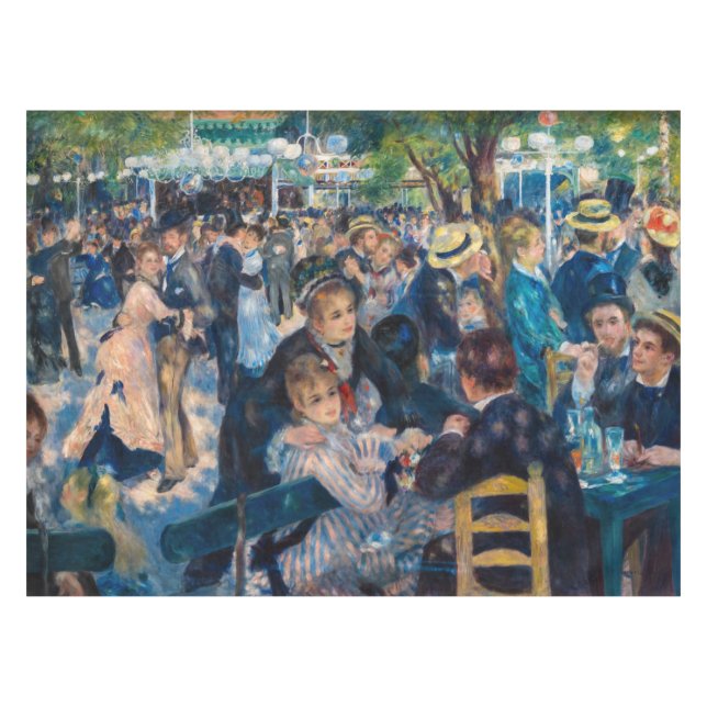 Renoir - Tanz in Le Moulin de la Galette Tischdecke (Vorderseite (Horizontal))