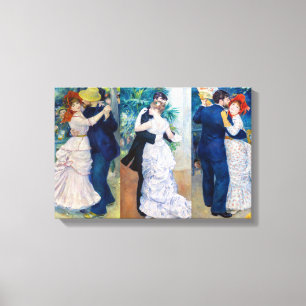 Renoir - Tanzserie: Bougival, City & Country Leinwanddruck