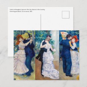 Renoir - Tanzserie: Bougival, City & Country Postkarte