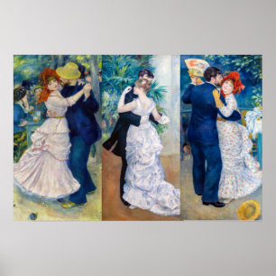 Renoir - Tanzserie: Bougival, Stadt & Land Poster