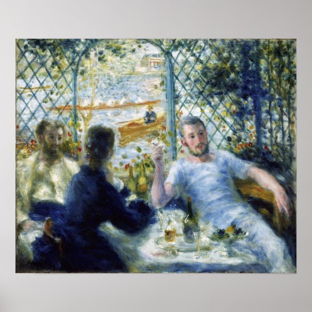 Renoir - The Canoeists Luncheon 1875 Poster (Vorne)