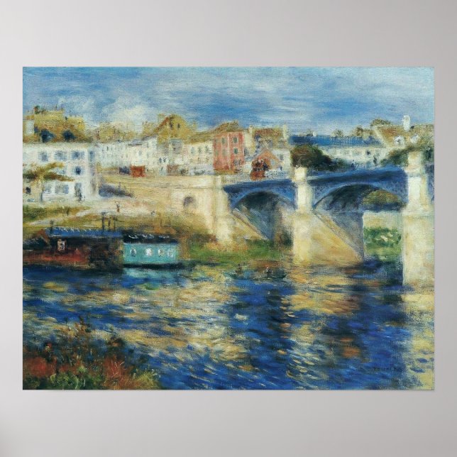 Renoir - The Chatou Bridge 1875 Poster (Vorne)