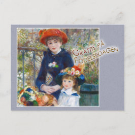 Renoir Två systrar CC0399 Födelsdagskort Postkarte