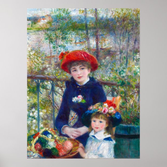 Renoir Two Sisters Fine Art Malerei restauriert Poster (Vorne)