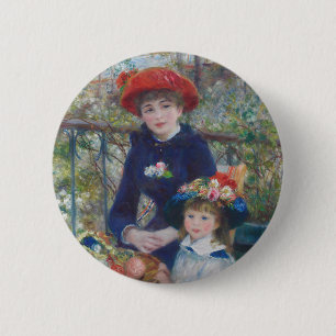 Renoir Two Sisters Terrasse Französischer Impressi Button