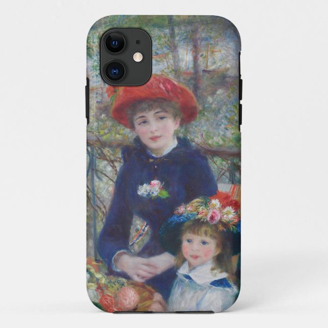 Renoir Two Sisters Terrasse Französischer Impressi Case-Mate iPhone Hülle (Rückseite)