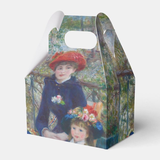 Renoir Two Sisters Terrasse Französischer Impressi Geschenkschachtel (Vorderseite)
