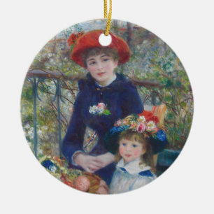 Renoir Two Sisters Terrasse Französischer Impressi Keramik Ornament