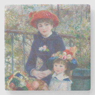 Renoir Two Sisters Terrasse Französischer Impressi Steinuntersetzer