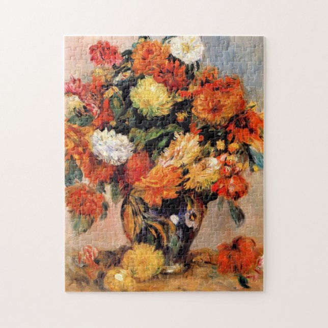 Renoir - Vase der Blume, 1884 Puzzle (Vertikal)