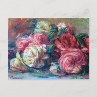 Renoir Verworfene Rose Postkarte