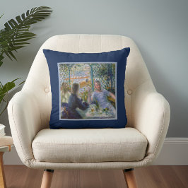 Renoir Vintage Kunst - Mittagessen im Restaurant F Kissen