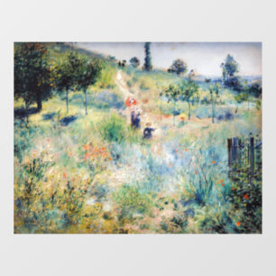 Renoir - Weg durch hohes Gras Fensteraufkleber