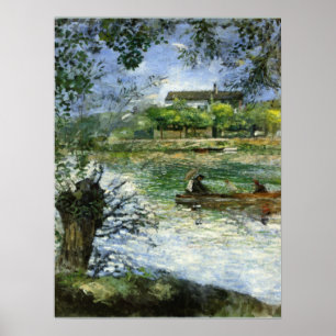 Renoir, Weiden und Figuren in einem Boot Poster