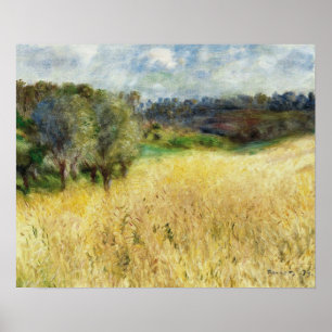 Renoir - Weizenfeld 1879 Poster