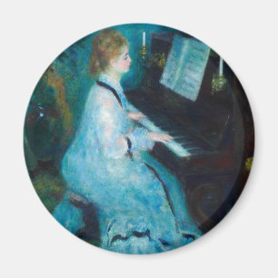 Renoir Woman Piano Musiker Magnet