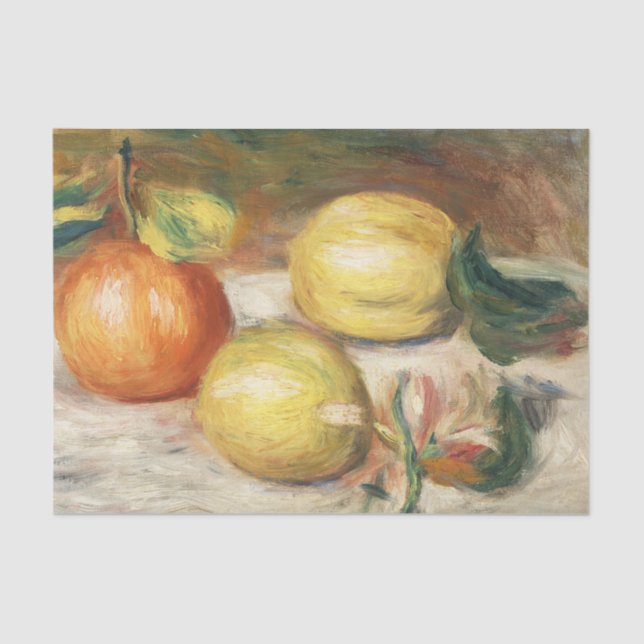 Renoir - Zitronen und Orange (Citronen und Orange) Seidenpapier (Vorderseite)