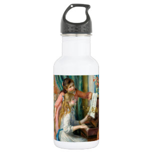 Renoir Zwei Mädchen am Klavier Druck Musik Fine Ar Edelstahlflasche