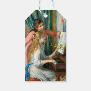 Renoir Zwei Mädchen am Klavier Druck Musik Fine Ar Geschenkanhänger