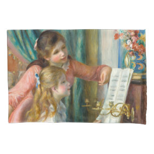 Renoir Zwei Mädchen am Klavier Druck Musik Fine Ar Kissenbezug