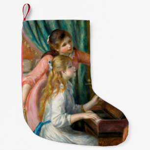Renoir Zwei Mädchen am Klavier Druck Musik Fine Ar Kleiner Weihnachtsstrumpf