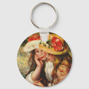 Renoir zwei Mädchen, die im Garten lesen Schlüsselanhänger