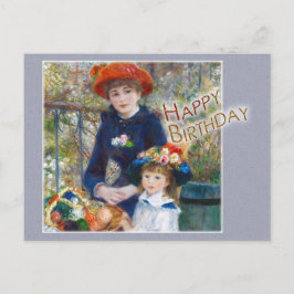 Renoir Zwei Schwestern CC0398 Geburtstag Postkarte