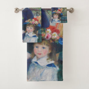Renoir Zwei Schwestern Terrasse Französischer Impr Badhandtuch Set