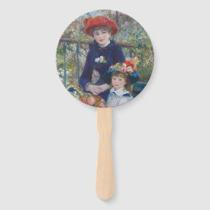 Renoir Zwei Schwestern Terrasse Französischer Impr Fächer