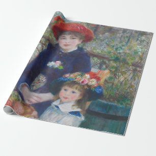 Renoir Zwei Schwestern Terrasse Französischer Impr Geschenkpapier