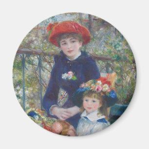 Renoir Zwei Schwestern Terrasse Französischer Impr Magnet