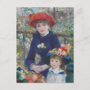 Renoir Zwei Schwestern Terrasse Französischer Impr Postkarte
