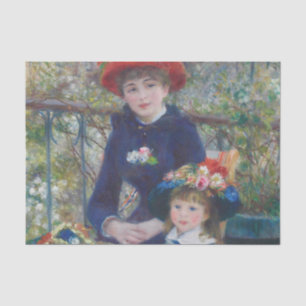 Renoir Zwei Schwestern Terrasse Französischer Impr Seidenpapier
