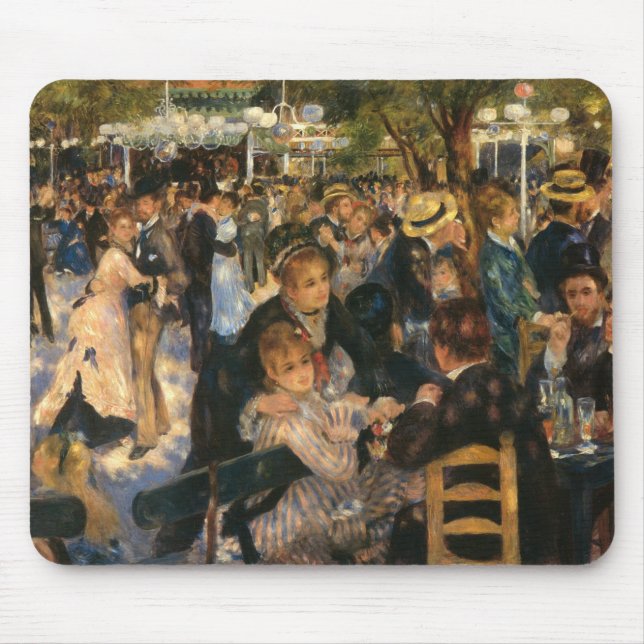 Renoir's Bal du de la Galette (1876) Mousepad (Vorne)