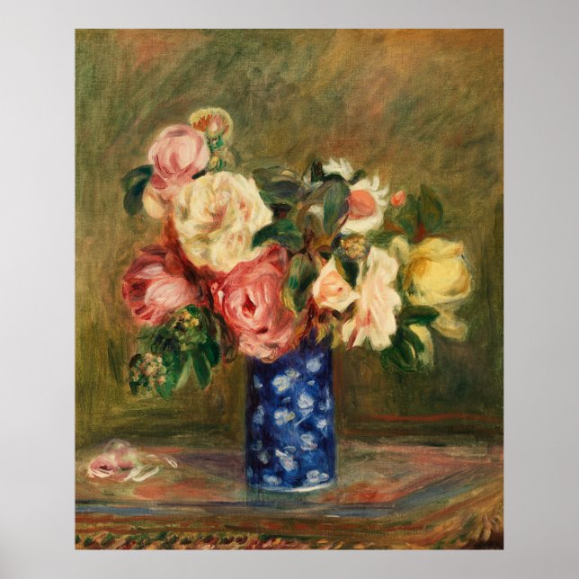 Renoirs Bouquet der Rose Poster (Vorne)
