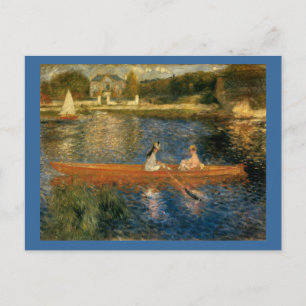 Renoirs Die Seine bei Asnières (Das Boot) ca. 1879 Postkarte