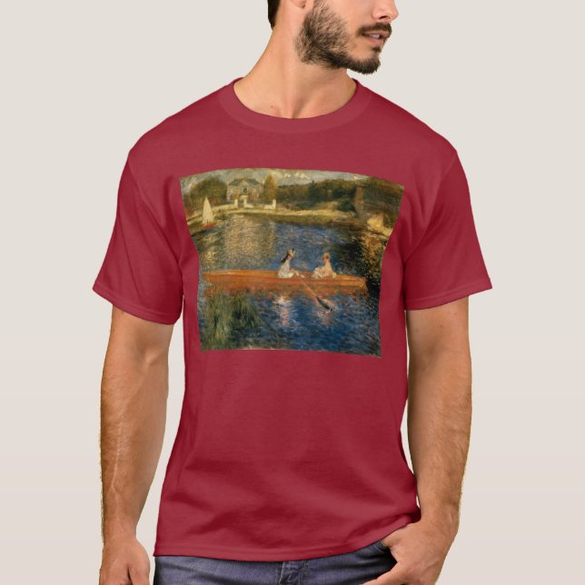 Renoirs die Seine bei Asnières (der Skiff) Ca 1879 T-Shirt (Vorderseite)