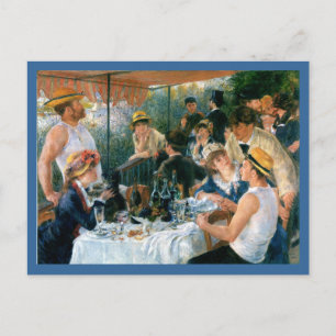 Renoir's Luncheon of the Boating Party (1881) Einladungspostkarte