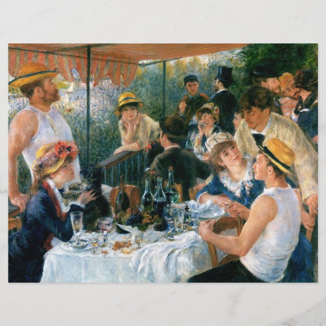 Renoir's Luncheon of the Boating Party (1881) Flyer (Vorne)