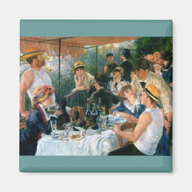 Renoir's Luncheon of the Boating Party (1881) Magnet (Vorne)