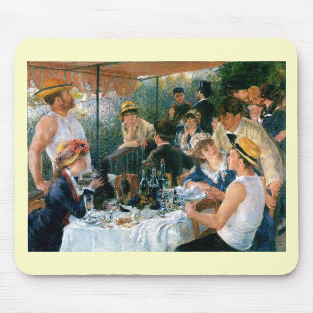 Renoir's Luncheon of the Boating Party (1881) Mousepad (Vorne)