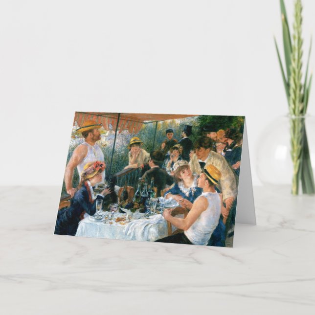 Renoirs Mittagessen des Bootfahrt-Party (1881) Karte (Vorderseite)